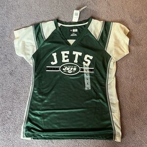 Jets NFL Women’s Football Jersey w/Rhinestone Detail Size Large NWT